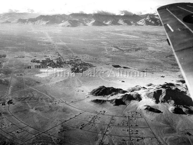 Aerial view of the China Lake complex