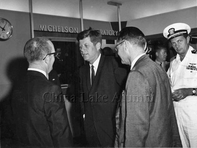 Dr. William B McLean and President Kennedy