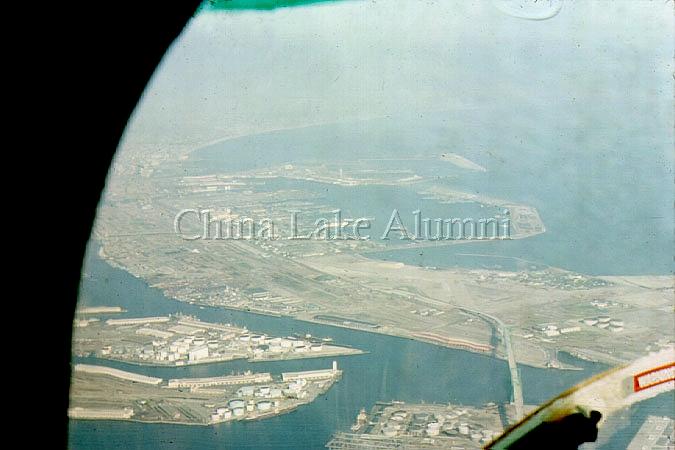 Over Long Beach, CA