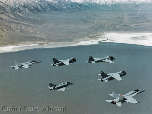 VX-5 Vampires formation fly-by