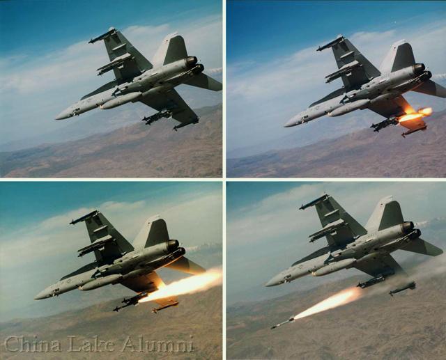 F/A-18A Hornet firing an AIM-9R