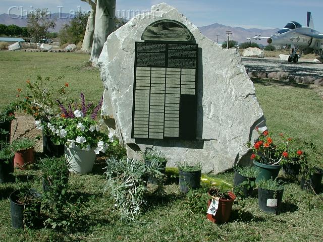 Memorial stone and plaque