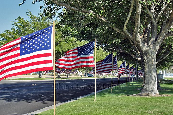 American flags