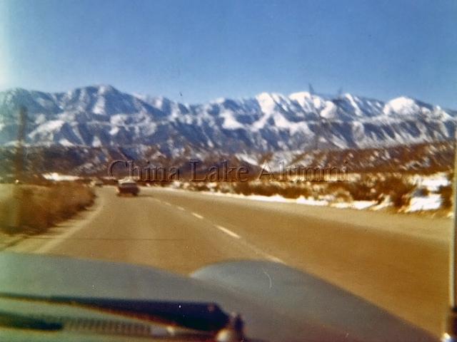 Snow on the desert